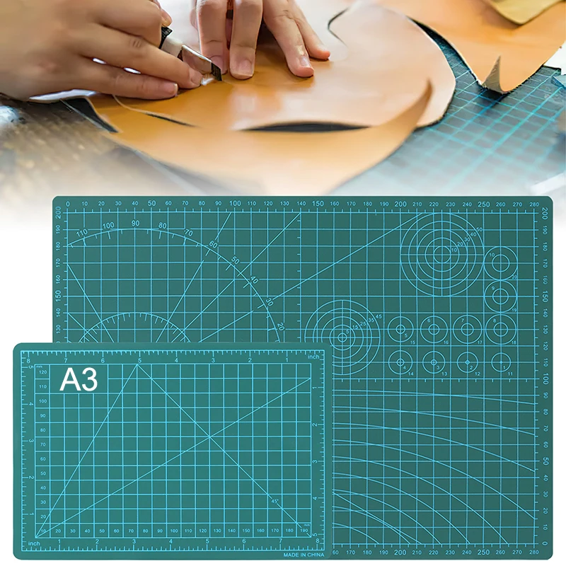 A3 Cutting Mat Workbench Patchwork Cut Pad Sewing Manual DIY Knife Engraving Leather Cutter Board Single Side Underlay 45cm×30cm