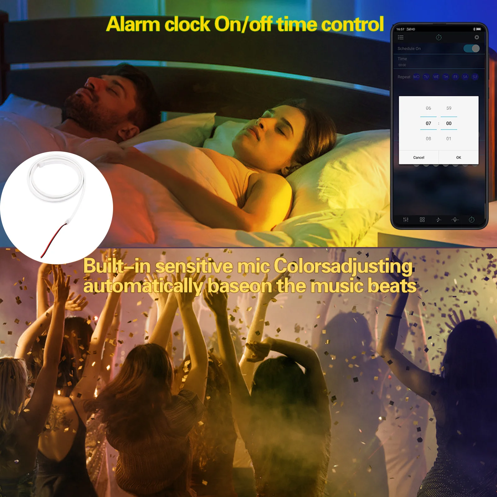 انحناء LED شريط إضاءة النيون 12 فولت كوتابل DIY بها بنفسك علامات مقاوم للماء مقاومة للتآكل شريط ديكور المنزل 5050 300 LED #2