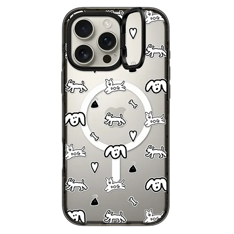 

601046 Lens Ring Stand Acrylic Border Magnetic Case: Compatible with IPhone 17 16 15 14 13 12 Pro Max 17Pro