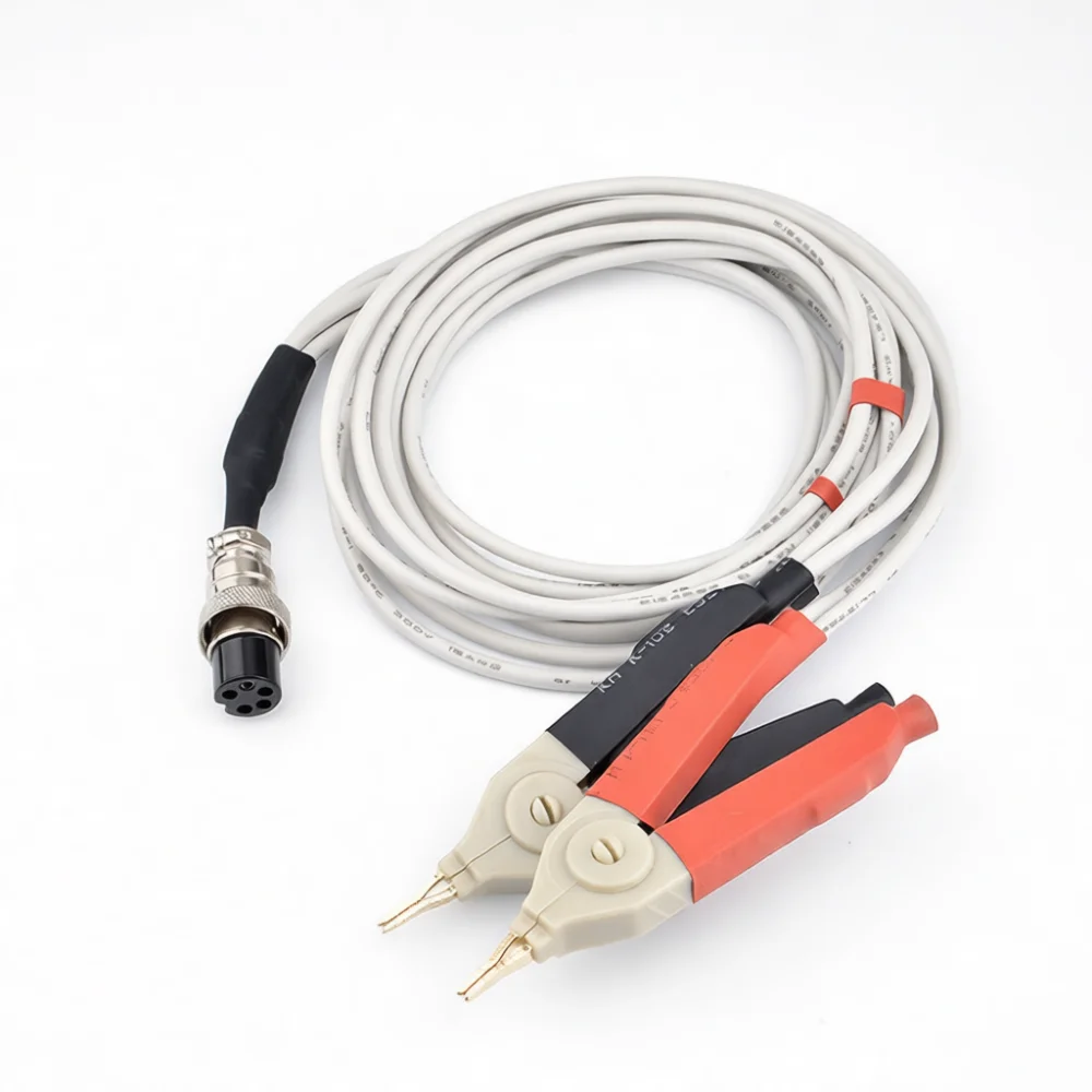 Kelvin Connection Lead For LCR Bridge Patch Component Testing Accurate DC Low Resistance Probe Measuring Tool