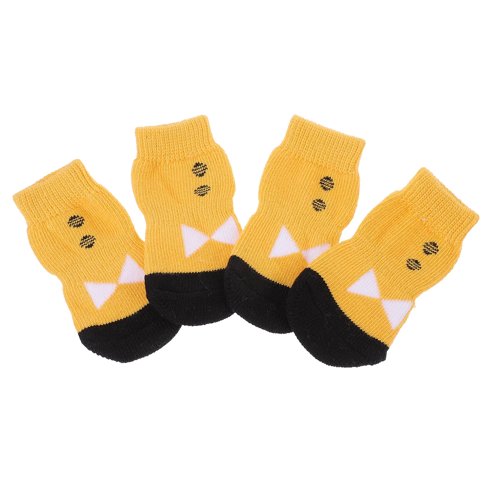 

4 Pcs Anti-slip Cotton Socks Licking Paws Boot Grips Pet Doggie Non-slip