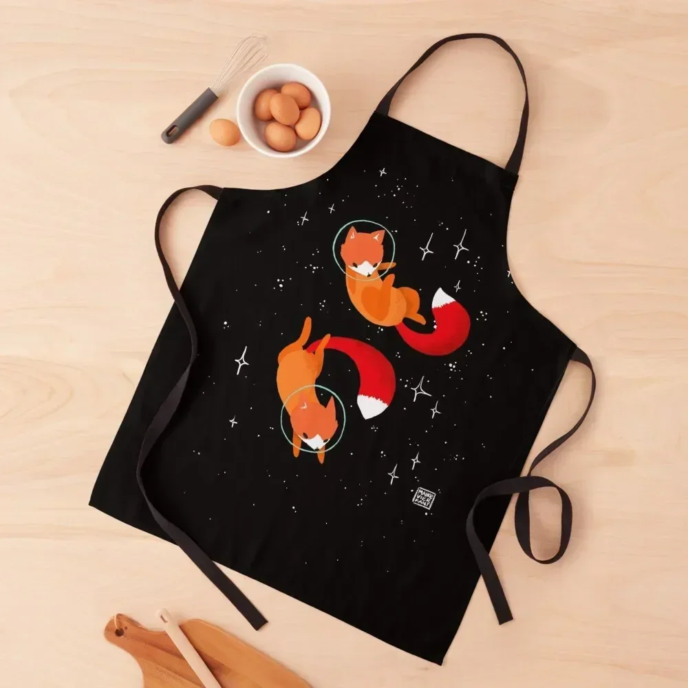 

Space Foxes Apron Kitchen Tools Womens Dresses painting painters Apron