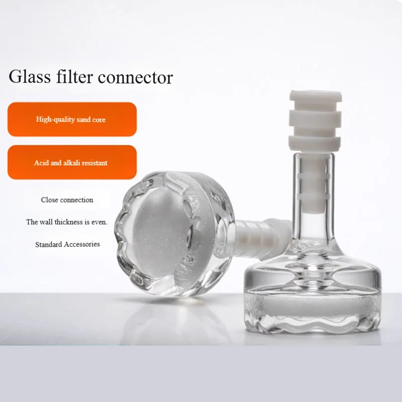 1PCS Liquid chromatograph filter head mobile phase inlet glass filter joint injection port cast membrane filter