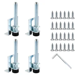 4pcs Adjustable Levelling Feet Heavy Duty Height Adjusters Furniture Levelling Feet Reinforced Support For Cabinets Tables