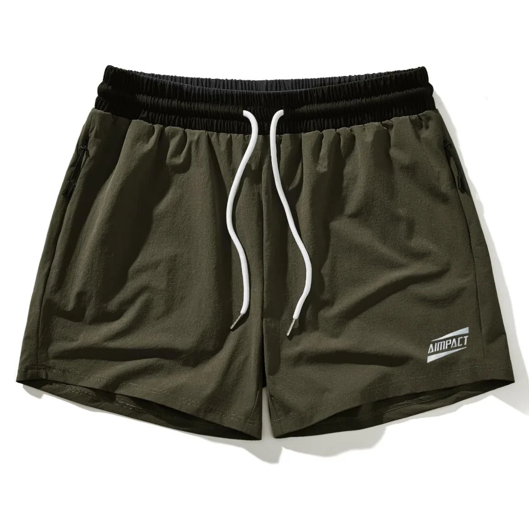 AIMPACT Men's Athletic Running Shorts Nylon Quick Dry Sports Tennis Shorts 5 Inch Lightweight Workout Gym Active Basketball