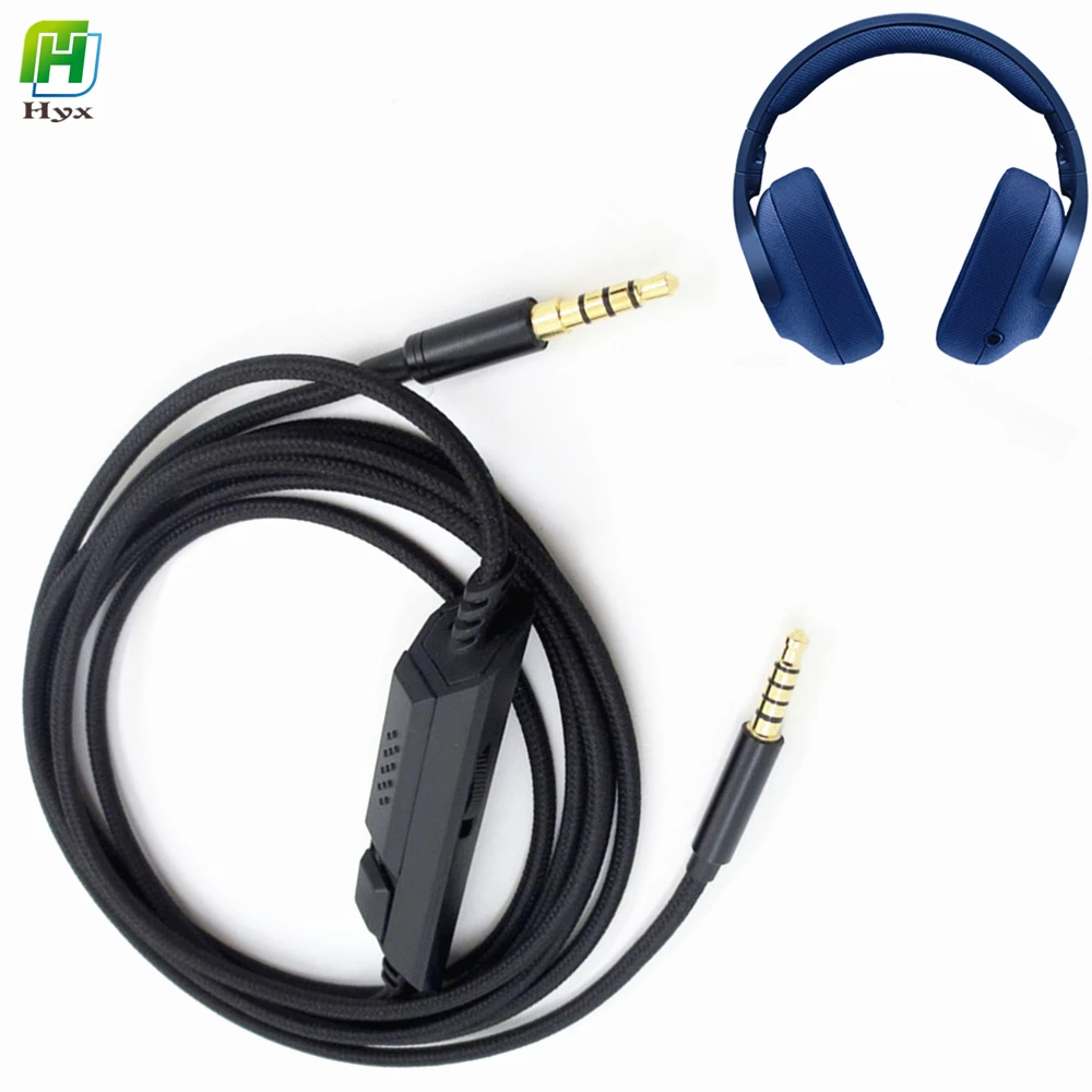 Audio Cable Suitable For Logitech G233 G433 G PRO X Gaming Headset Audio Line 3.5mm to 3.5mm For PS4 Xbox One PC iPhone 200CM