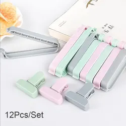 12 Teile/satz Tragbare Küche Werkzeug Tasche Clips Mini Vakuum Dicht Clamp Househould Snack Storage Bag Sealer Werkzeug