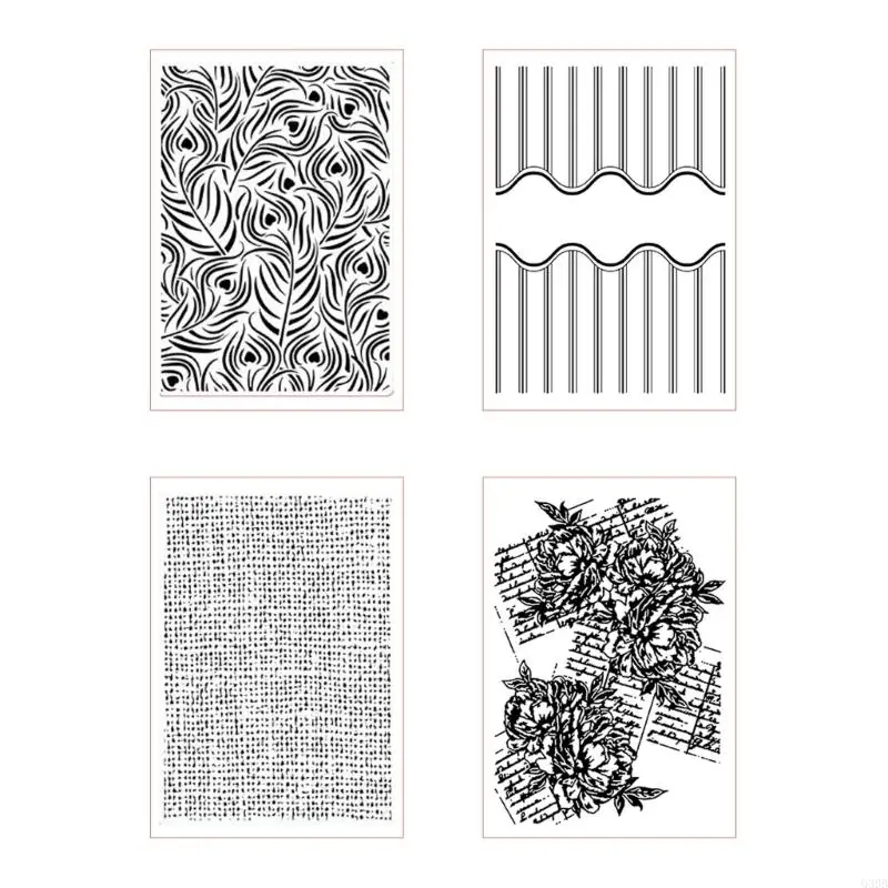 Q39B Leaf Embossing Folders Leaves Embossing Stencils for Greeting Card Wedding Invitation Making DIY Scrapbooking Album