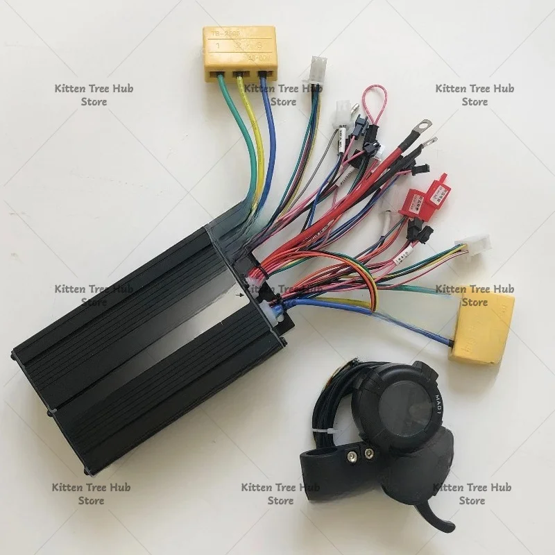 Sine Wave Drive Controller Set 50A +50A 48V 60V 72V  Display For Dual Motor Hub 1600W 2000W 3000W 4500W