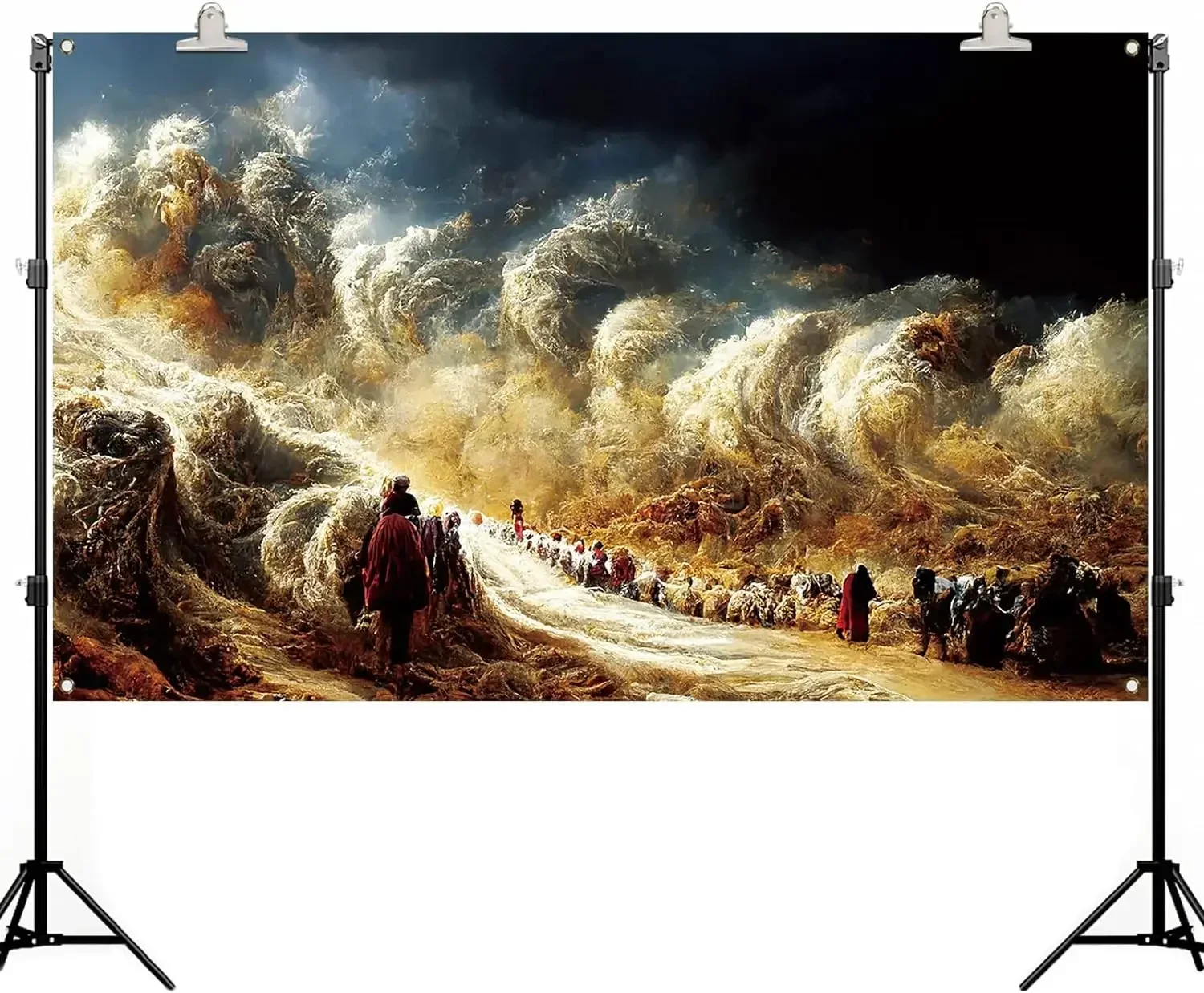 Passover Wall Paintings, Bible Poster Painting on Canvas Judaica Wall Art Decoration Pictures hanging flag background cloth
