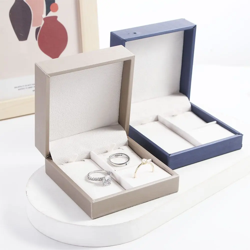 

Jewelry Display Package Case Storage Gift Box PU Leather Necklace Case Storage Case Earrings Storage Ring Box Jewelry Boxes