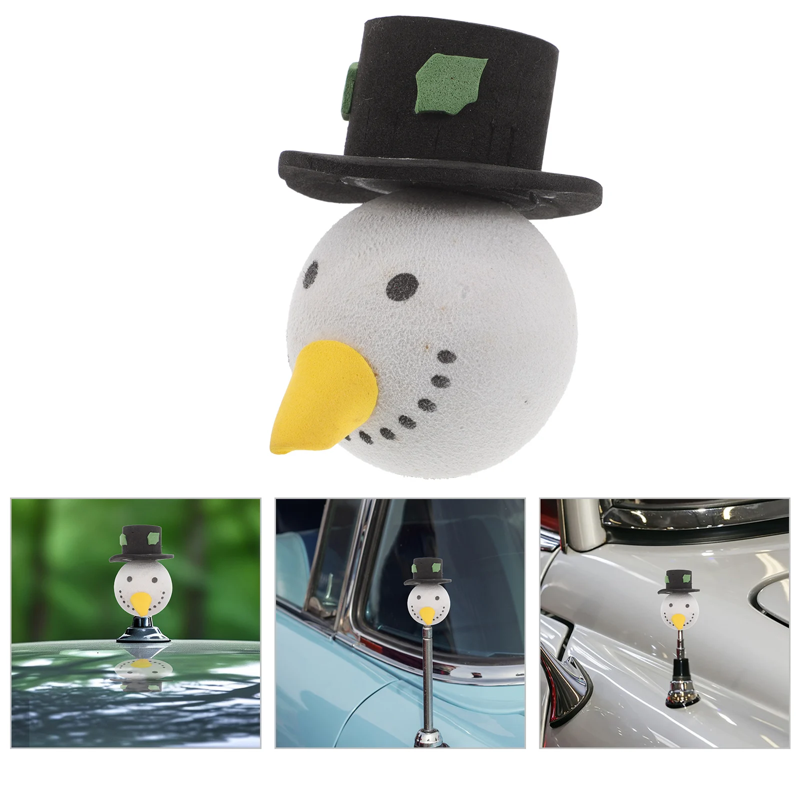 

Car Antenna Accessories Vehicle Antenna Topper Decoration Snowman Car Antenna Topper Decor Ornament Cartoon