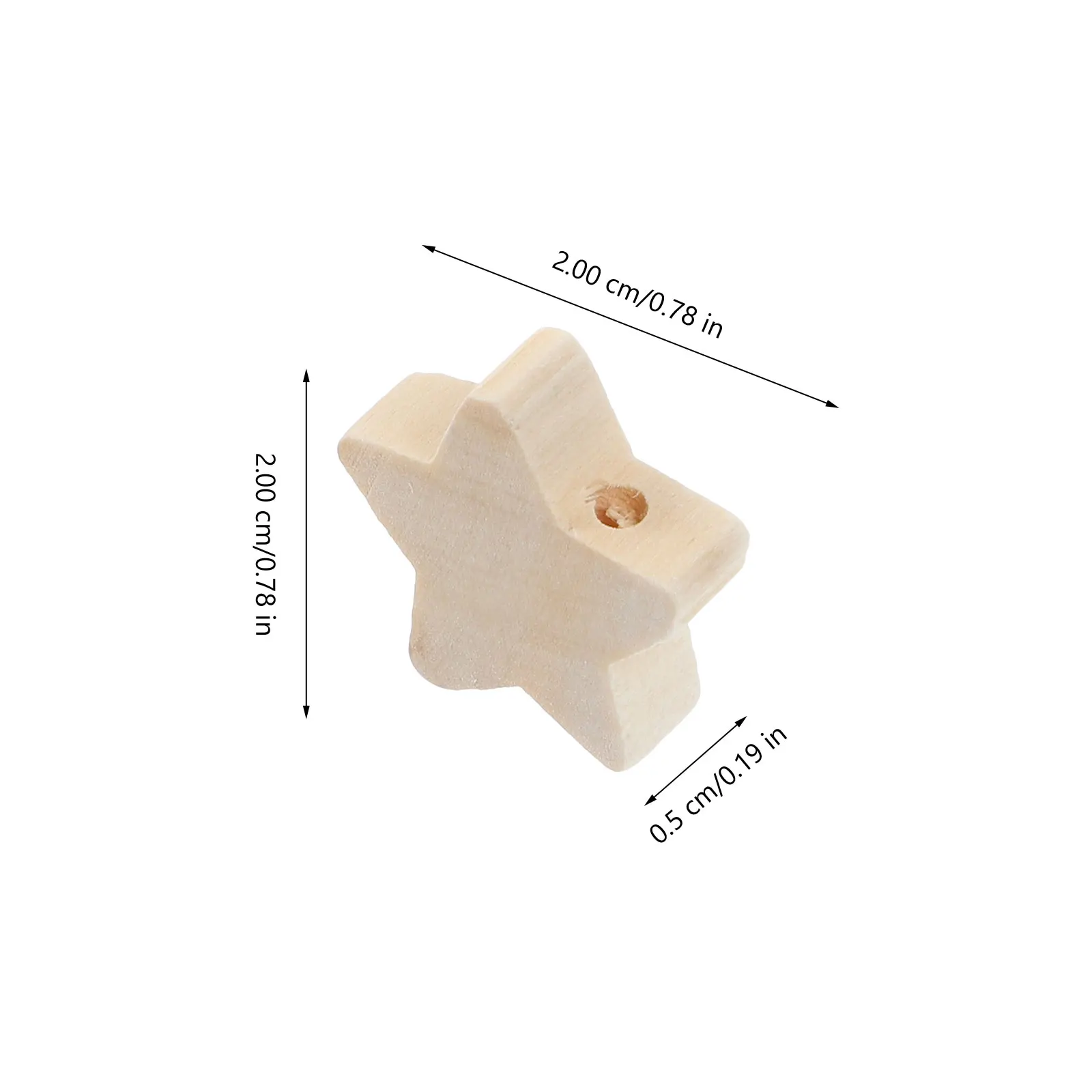 100 szt. Drewniane koraliki w kształcie pięcioramiennej gwiazdy, materiały do rękodzieła DIY, tworzenia biżuterii, rękodzieła dla dzieci, dekoracyjne breloczki, karty, lampki.