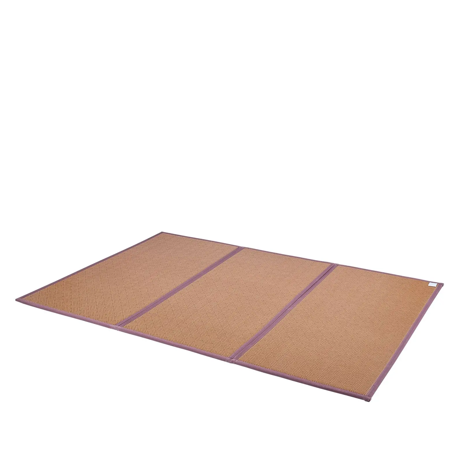 Japanese Tatami Mat, 80 x 55 in Foldable Handwoven Natural Rattan Tatami Mat, Non-Slip & Easily Cleaned Japanese Tatami Floor Mat, Summer Breathable Sleeping Mat for Meditation Yoga Relaxation