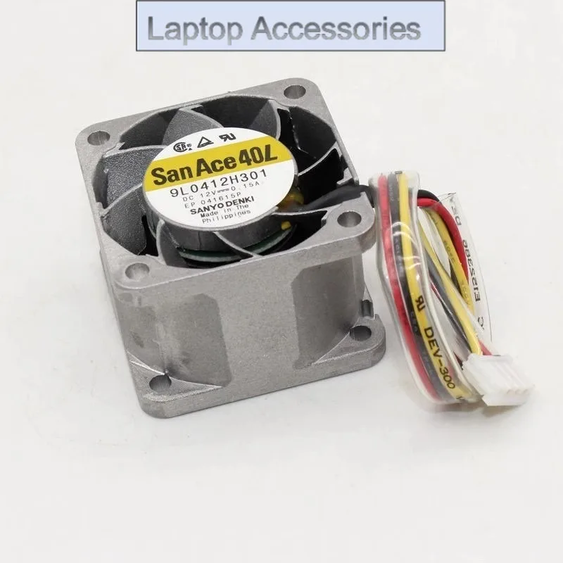 F New Cooler Fan for Sanyo 9GE0412P3J03/4 12V 0.65A 0.15A 4028 4cm aluminum frame Cooling fan 40*40*28MM