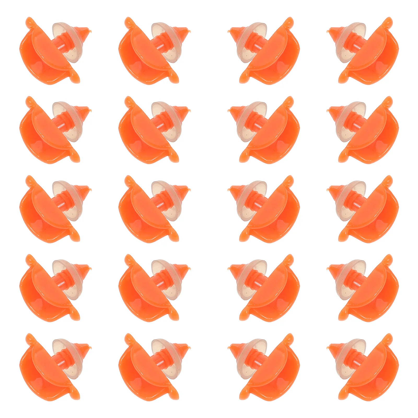 

50Pcs Plastic Duck Making Mouth DIY Duck Mouth Decor for Craft Inserts Threaded Design Lip Edge Cuteness Realism Mini Decors