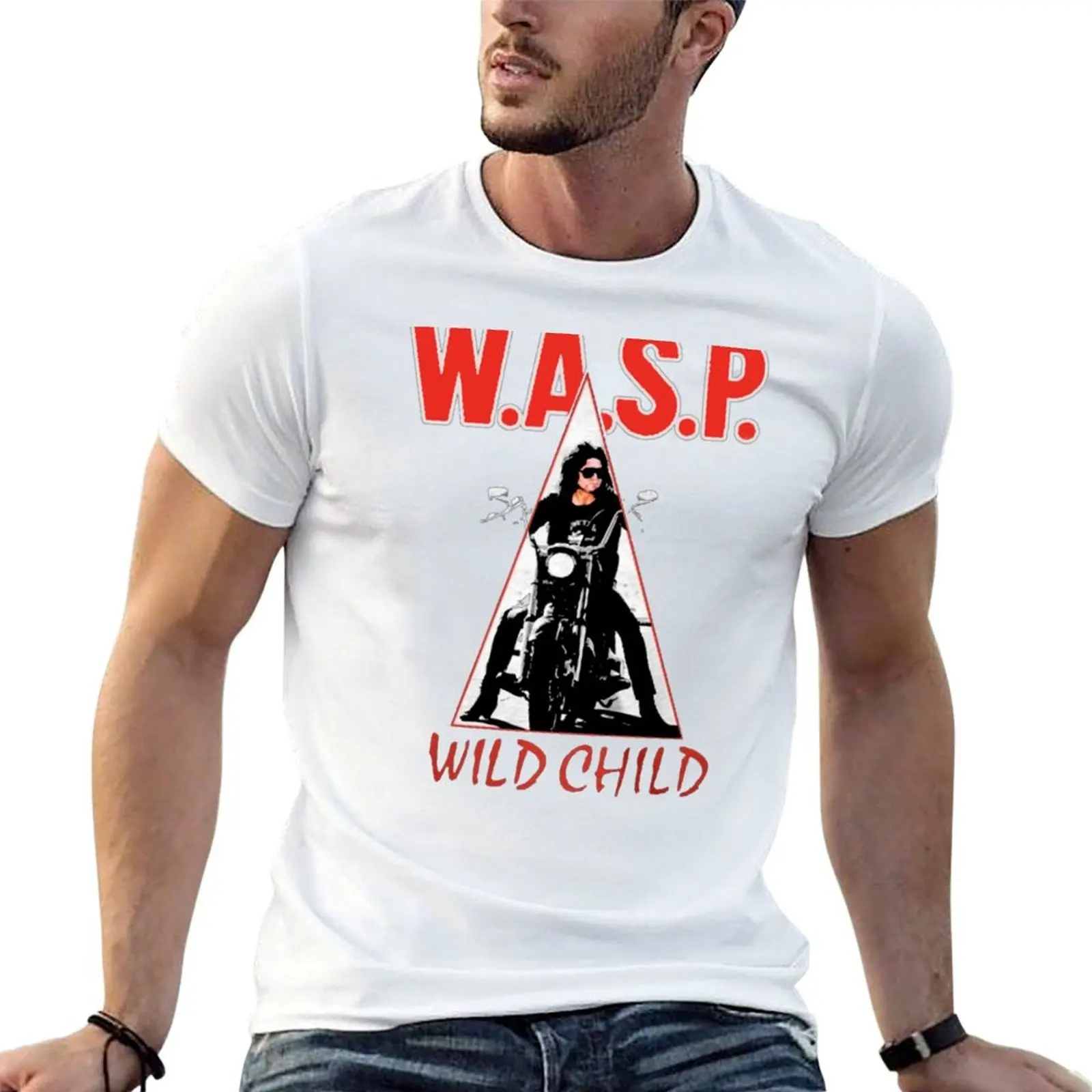 

WASP Wild Child Enhanced T-Shirt t shirt for man 100 percent cotton cotton tshirt 100% man t shirts for men T-Shirt