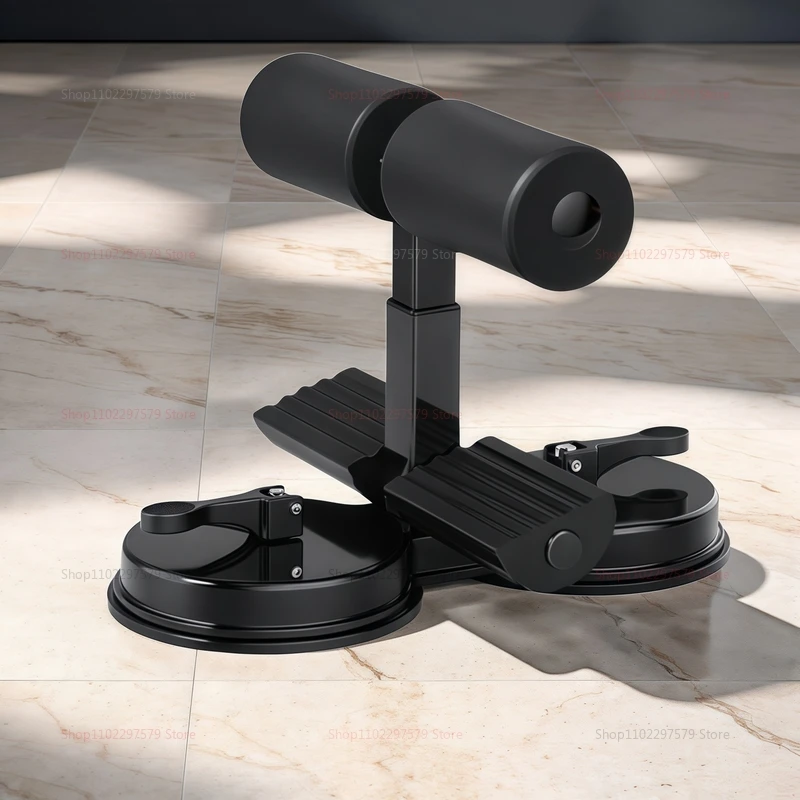 Abdominal Sit Up Equipment with Suction Cup Ankle Support Adjustable Exercise Fitness Indoor Core Workout Physical Training
