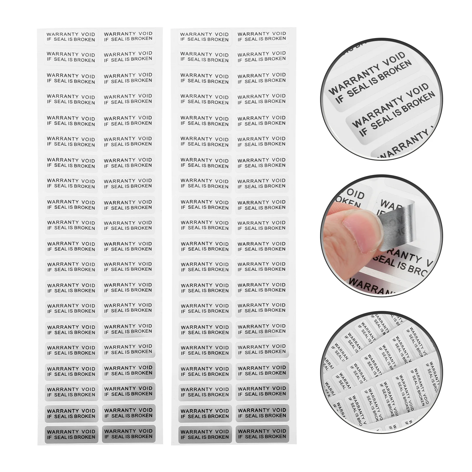 400 Pcs Anti-counterfeiting Stickers Waterproof Labels Adhesive Warrant Void If Seal Broken Sealing Paper Caution