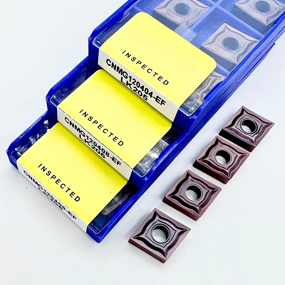 ZCC.CT Carbide Insert CNMG120404-EF CNMG120408-EF YBG205 External Turning Tools High Quality Turning Steel Parts Processing