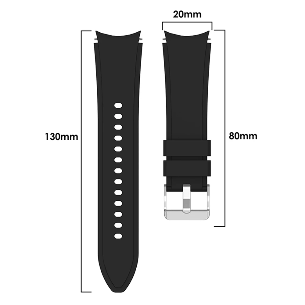 No Gap Silicone Strap For Samsung Galaxy Watch 6 5 4 Smart Watch Band For Galaxy Watch 4 Classic 42mm 46mm/6 Classic 43mm 47mm