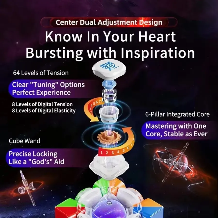 MoYu Weilong WRM V10 20M velocidad mágica WRM V10 20M Maglev Ball-Core tela mágica versión UV 3X3 cubo de velocidad rompecabezas mágico