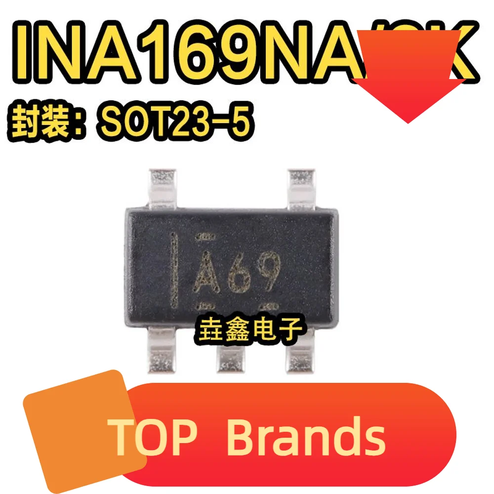 شرائح IC الأصلي ، INA169NA ، 3K ، SOT-23-5 ، IC ، جديد ، 10 قطعة