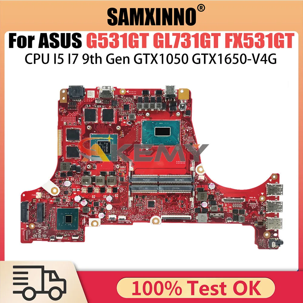 

G531GT Notebook Mainboard For ASUS ROG Strix G531GT G531G G731GT FX531GT Laptop Motherboard I5 9300H I7 9750H CPU GTX1050 V4G