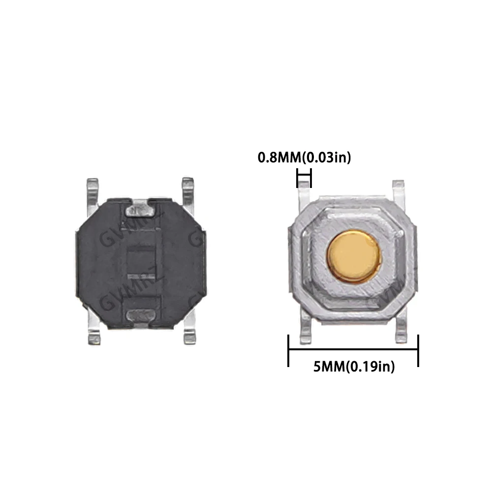 100PCS 4X4X1.5MM 4P Push Button Copper Head Keys Button 4*4*1.5mm SMD Tactile Tact Push Button Micro Switch 4x4x1.5