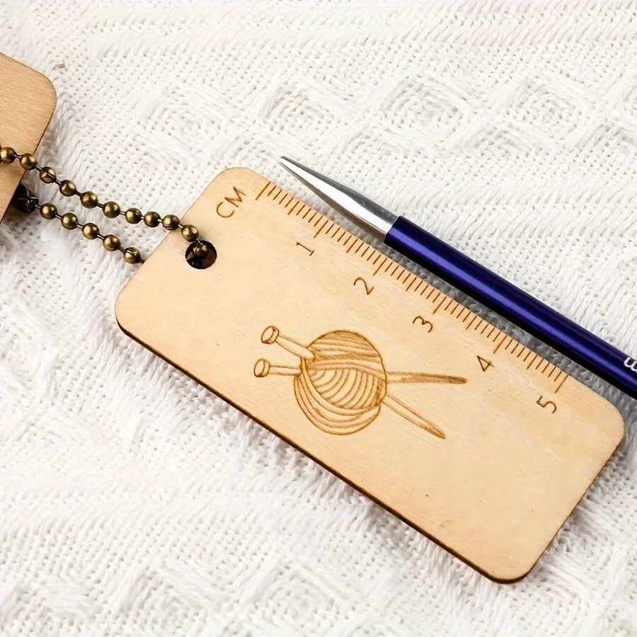 1PC Wooden Stitch Markers with Number Tags, Knitting Accessories for Crochet, Counting Stitch Locking Clips for Knitters