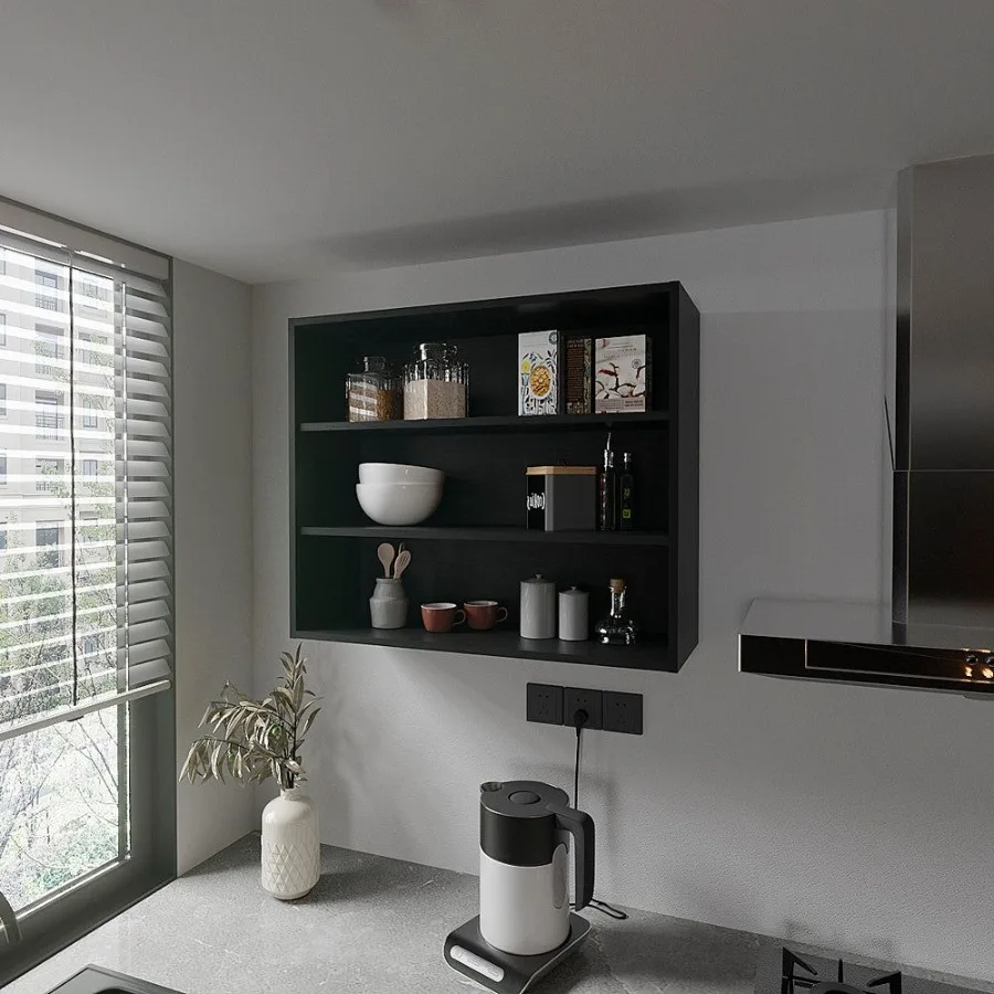 

Floating Shelf Meeker Kitchen Black