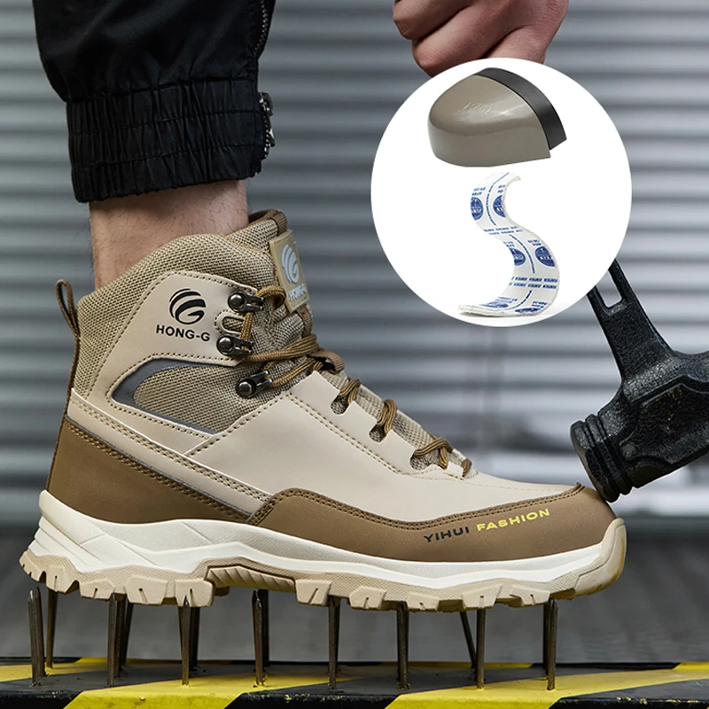 عالية أعلى أحذية رجالية الصلب تو أحذية أحذية العمل أحذية أمان الرجال ثقب واقية الأمن الأحذية أحذية حماية أحذية لحام