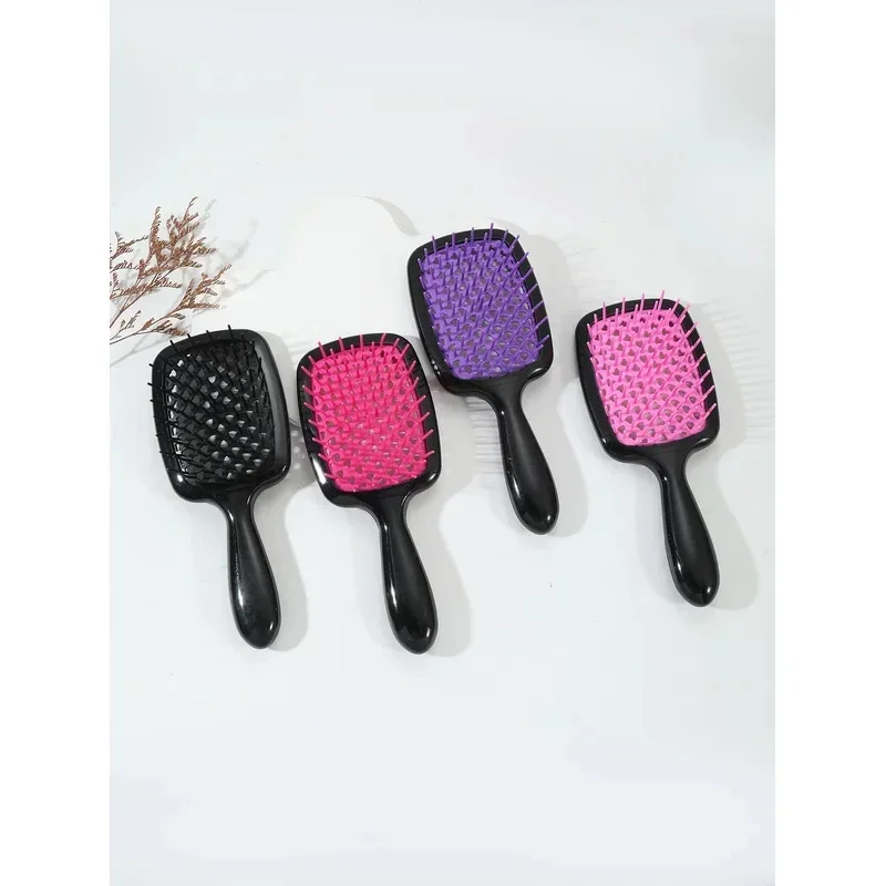 

Anti-static Anti-tangle Hair Comb Scalp massage brush Hollow Curling Brush Hair Salon Special Tools