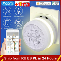 2022 Newest Aqara M1S Hub Gateway with RGB Led Night Light Zigbee 3.0 Siri Voice APP Remote Control Home Work Mijia APP HomeKit