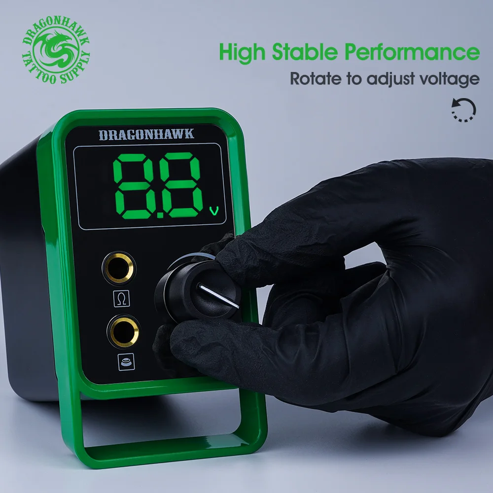 New Professional Mini Power LCD Screen Tattoo Power Supply With Power Adaptor For Coil & Rotary Tattoo Machines