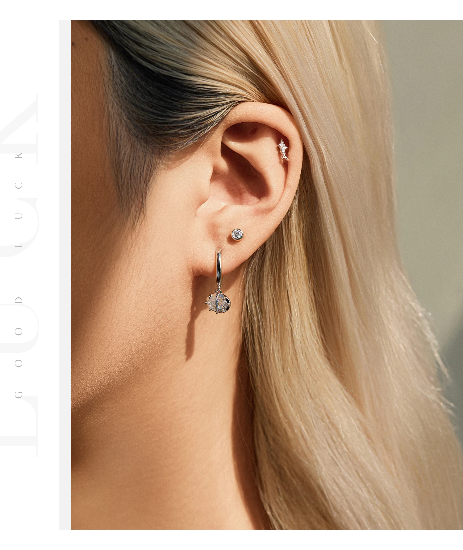 MODIAN Ovale Moissanit-Ohrclips aus 925er Sterlingsilber, luxuriöse Labordiamant-Swing-Creolen für Damen, edler Schmuck, Geschenke – Detail 10