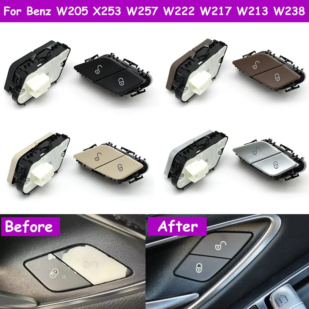 

W205 X253 W257 W222 W217 W213 W238 X290 Car Interior Left Right Door Lock Release Unlock Switch Assembly For Mercedes Benz