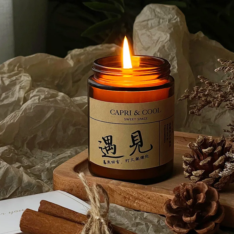Good Medicine Aromatherapy Candle Hand with Gift Indoor Fragrance Lasting Fireless Aromatherapy Gift Box Set Niche Premium