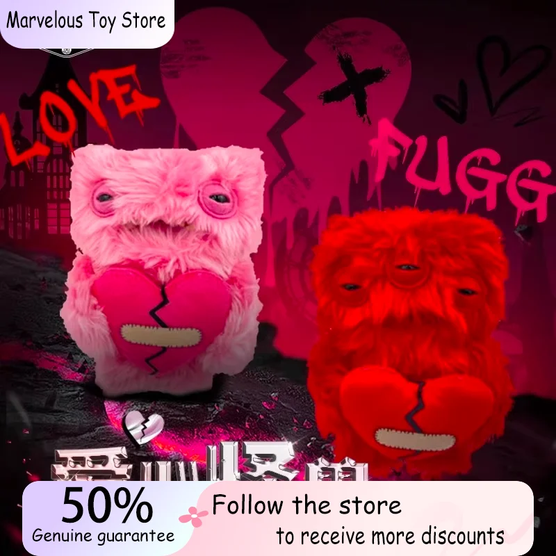 

Лялька Fuggler Tooth Monster Ugly Cute Monster Забавная плюшевая кукла День святого Валентина Любовь Монстр пара Праздничный подарок на день рождения украшение