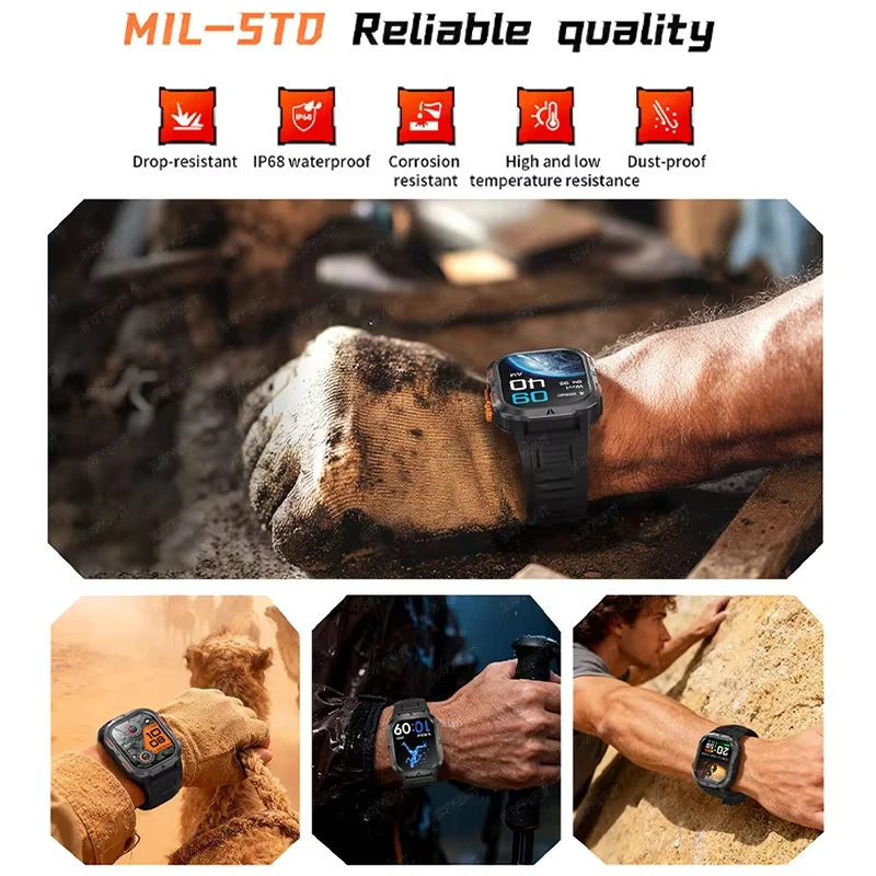 2026 Rugged Military Smart Wat - огляд і ціна Smartwatch M Active