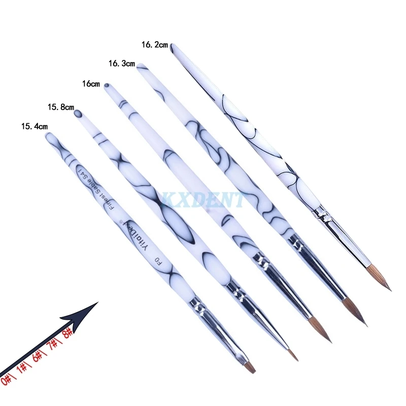 Dental Porcelain Applying Pen Porcelain Ceramic Sable Ermine Brush Pen Set Tool Dental Lab Porcelain Pen Dentistry Lab Tools