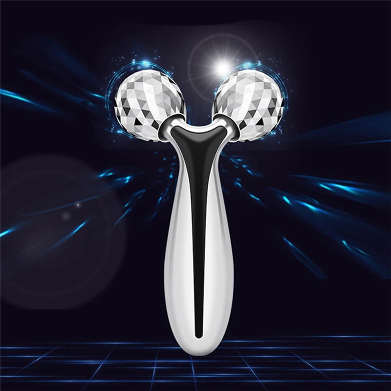 【Deal!】Rosto Fino 360 °   Dispositivo de beleza facial rotativo, massageador de rolo 3D mais grosso, removedor de rugas para firmamento da pele de alta qualidade