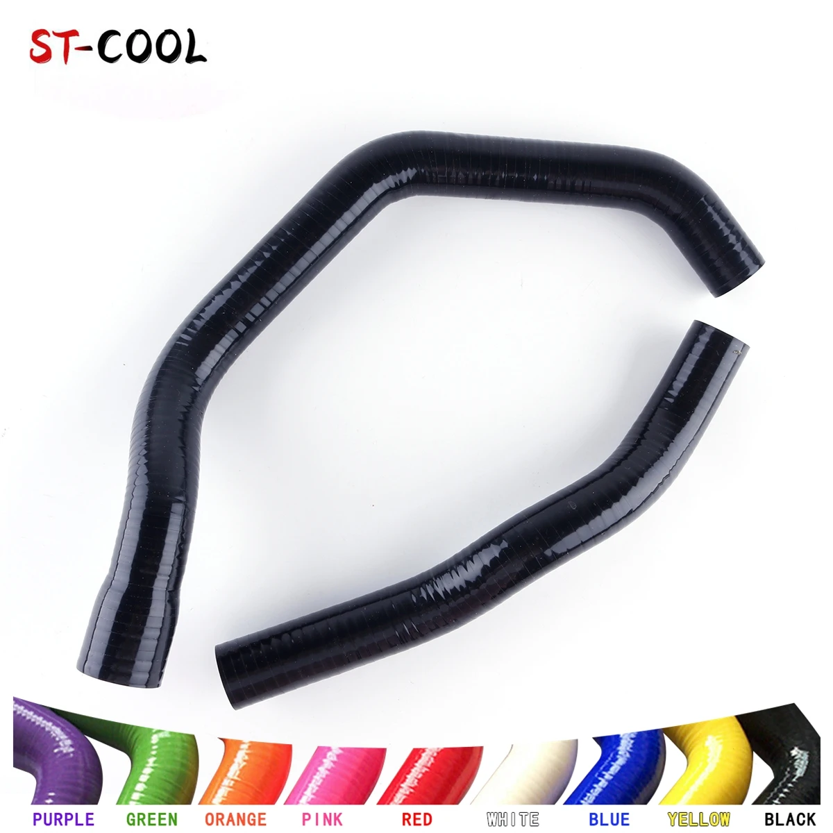 For Yamaha YZFR1 YZF R1 2007 2008 ATV Radiator Coolant Hoses Silicone Tubes Kit 2Pcs 11 Colors