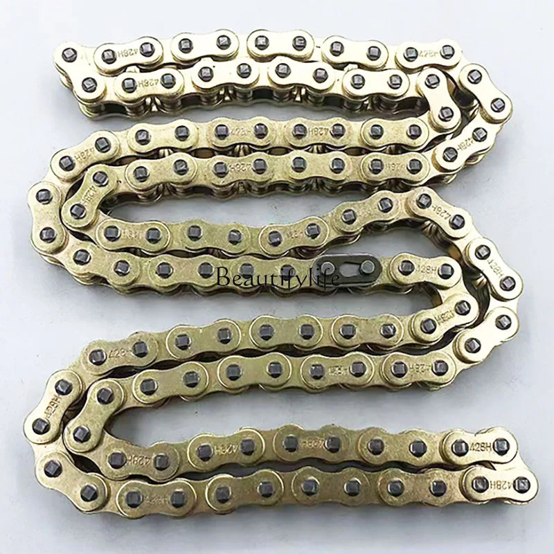 

Motorcycle universal 428H thickened large chain 116 gold thickened chain
