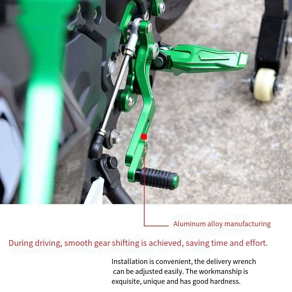 Motorcycle gearshift lever - Used for QJMOTOR SRK450 modification - Gearshift lever with CNC adjustable mechanism