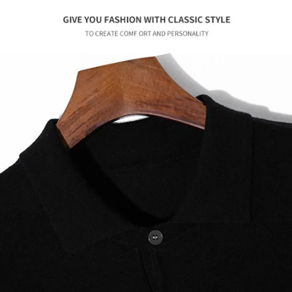 

Mens High-quality Short Sleeve Thin Shirt Fashion Knitted Vintage Pullover