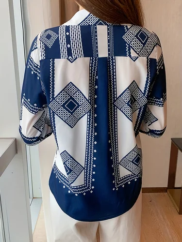 Imagen 2 del producto Camisas de moda para mujer, blusas elegantes nuevas para mujer, blusas con botones de manga larga, blusa para mujer