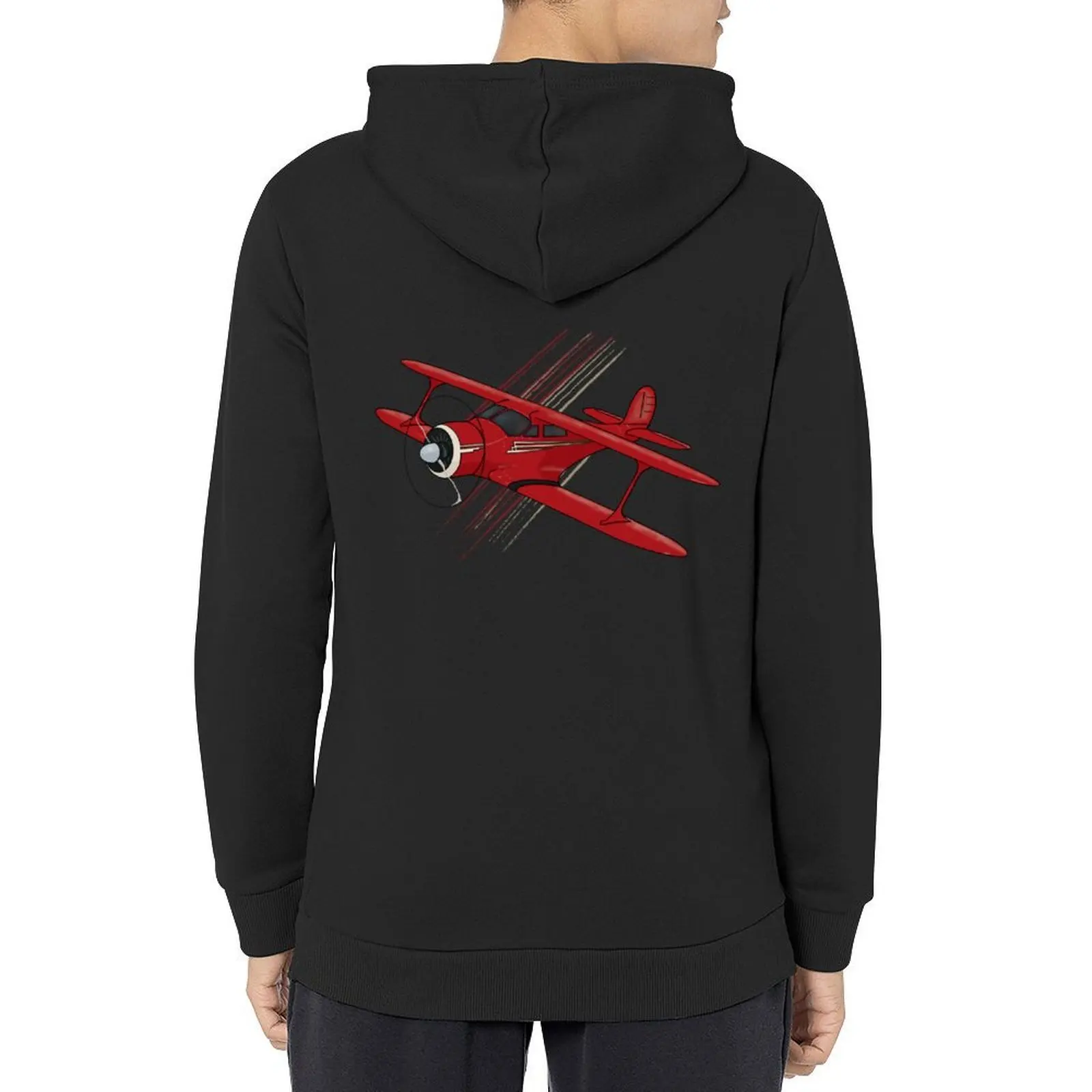 

Beechcraft Staggerwing Red and White Hoodie anime clothes mens clothing autumn clothes men's oversize hoodie