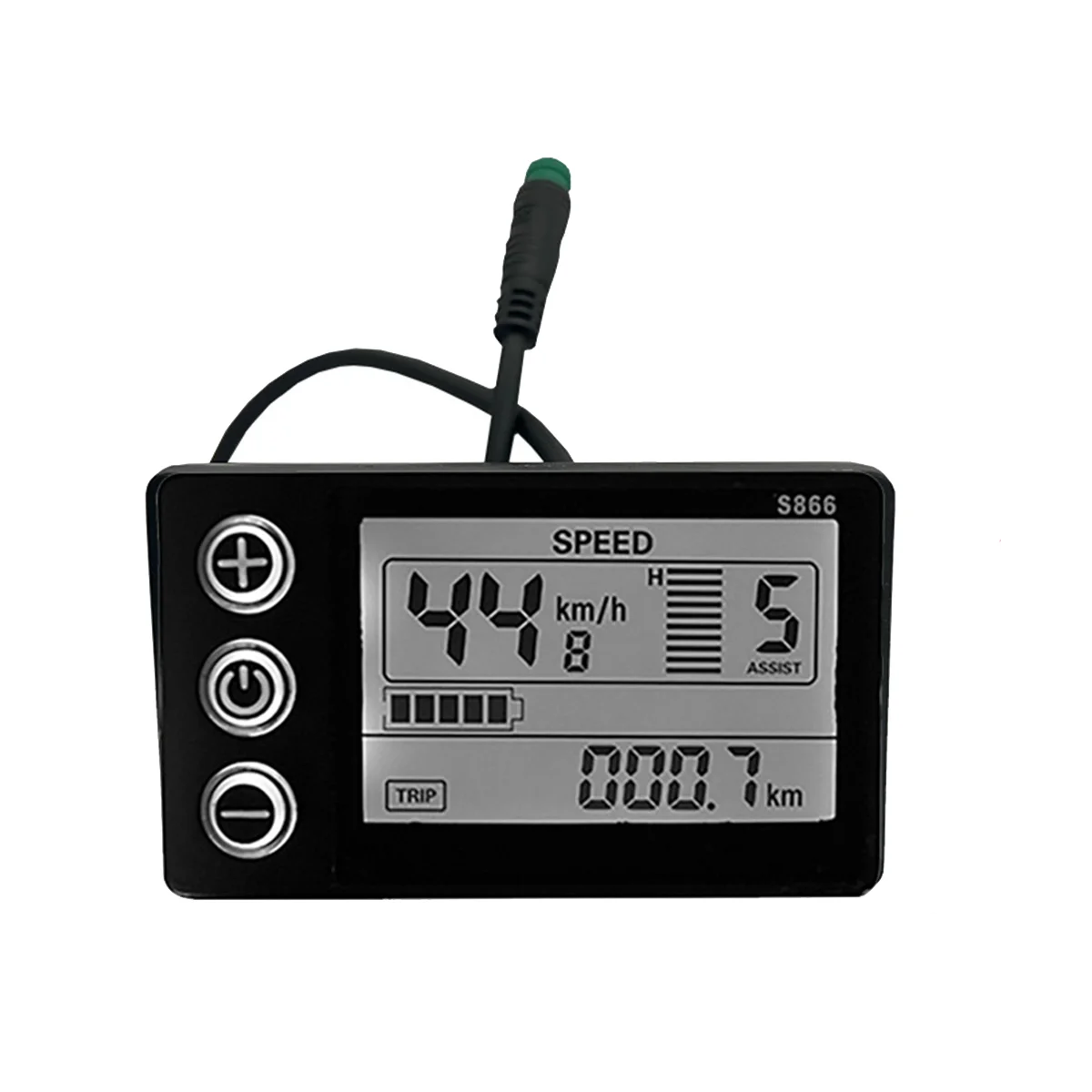 

LCD-S866 ЖК-дисплей для электровелосипеда 24 в 36 в 48 в панель управления для электровелосипеда с водонепроницаемой вилкой модификация для электровелосипеда