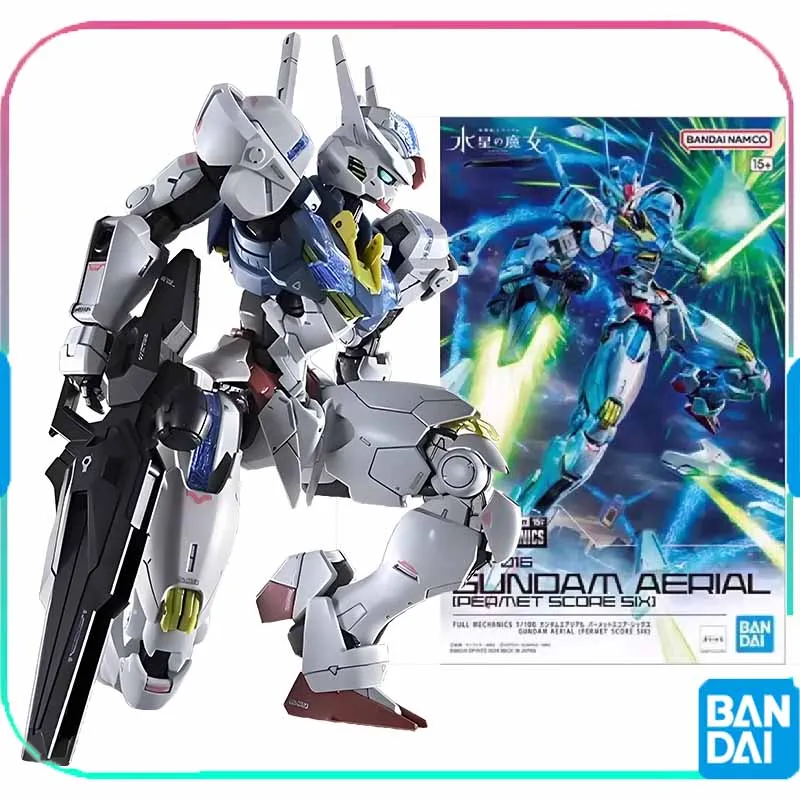 BANDAI GENUINE FULL MECHANICS 1/100 XVX-016 GUNDAM AERIAL [PERMET SCORE SIX]  ACTION ANIME FIGURE COLLECTIBLE ORNAMENTS GIFTS